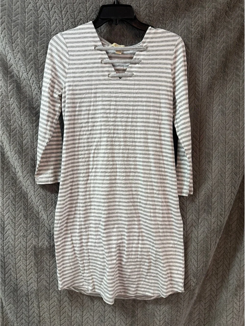 Michael Kors XS Striped Long Sleeve Dress